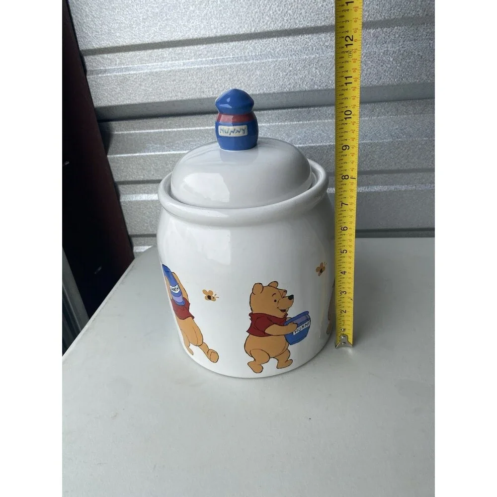 Vintage 1997 Disney Winnie The Pooh Ceramic Cookie Jar Treasure Craft Hunny